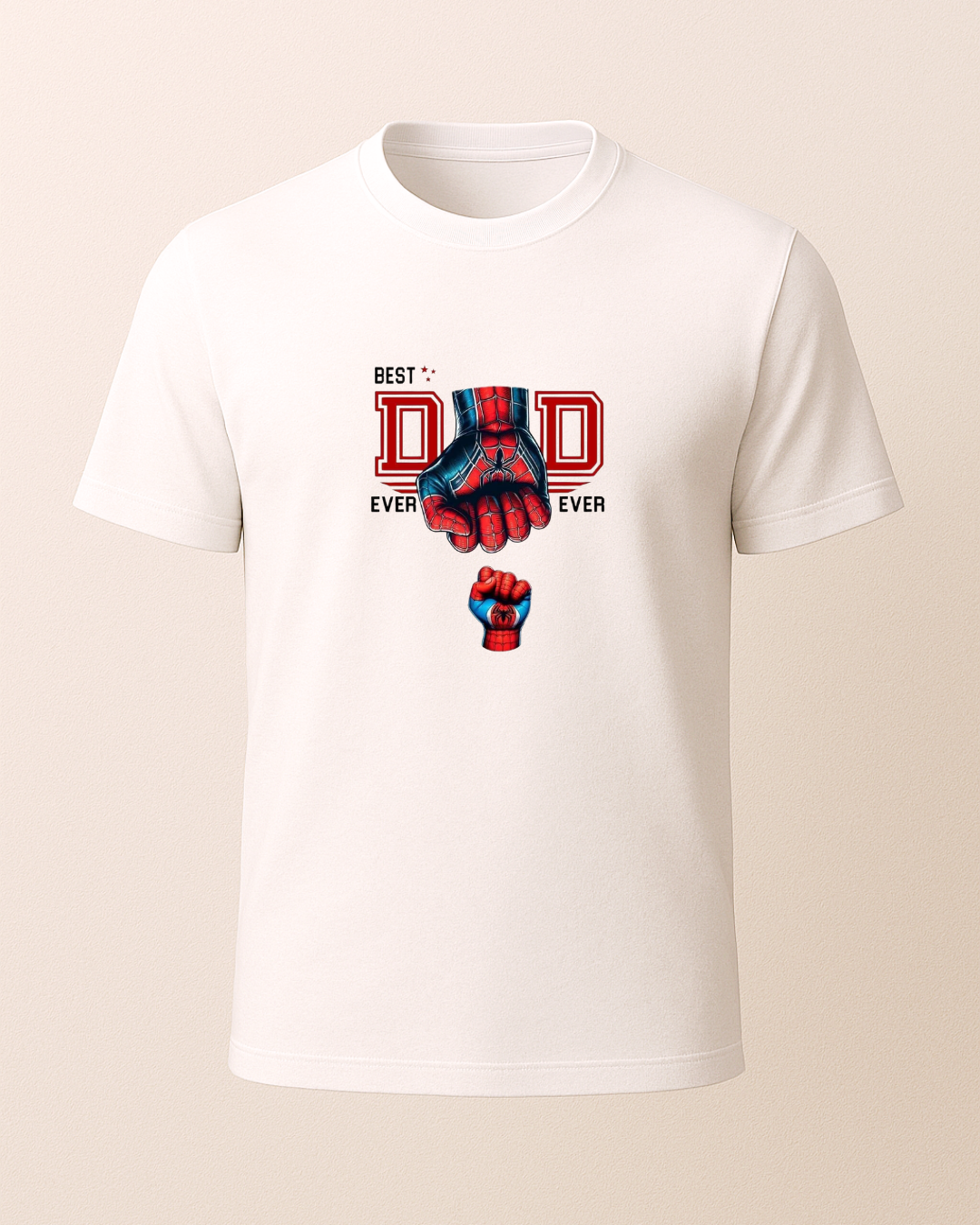 Dad Spiderman Baskılı T-Shirt