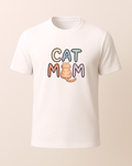Cat Mom Baskılı T-Shirt