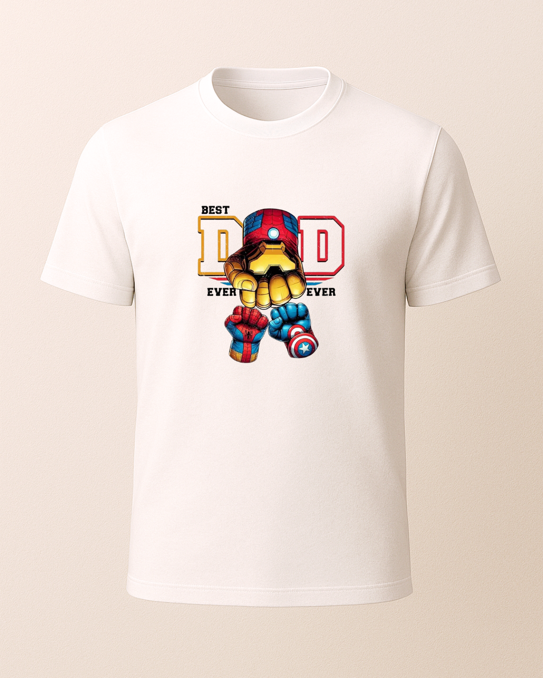 Dad Ironman Baskılı T-Shirt