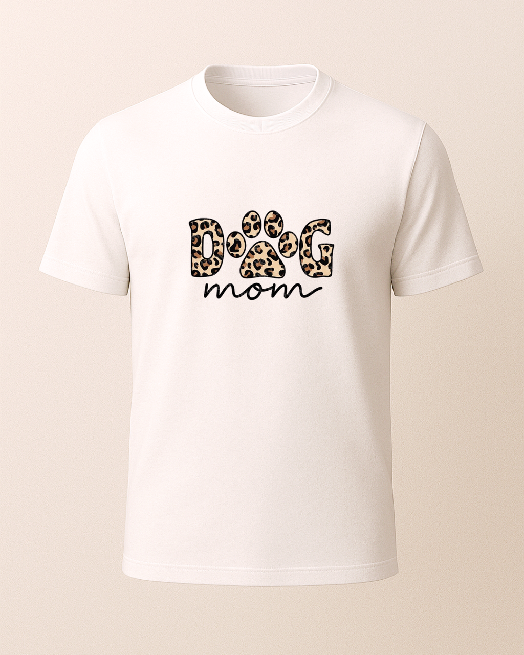 Dog Mom -Patili- Baskılı T-Shirt