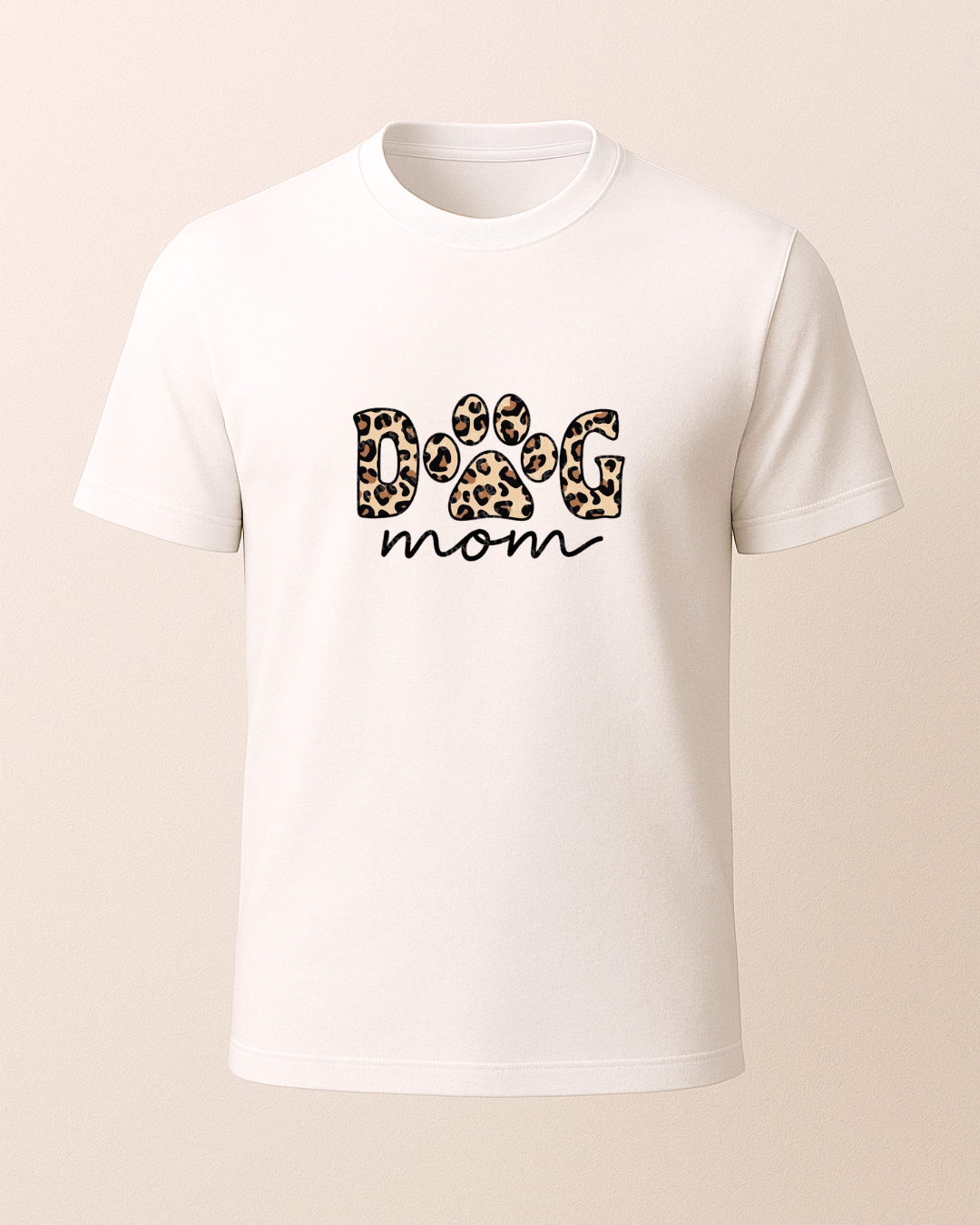 Dog Mom -Patili- Baskılı T-Shirt