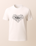 Mother Kalp Şeklinde Baskılı T-Shirt