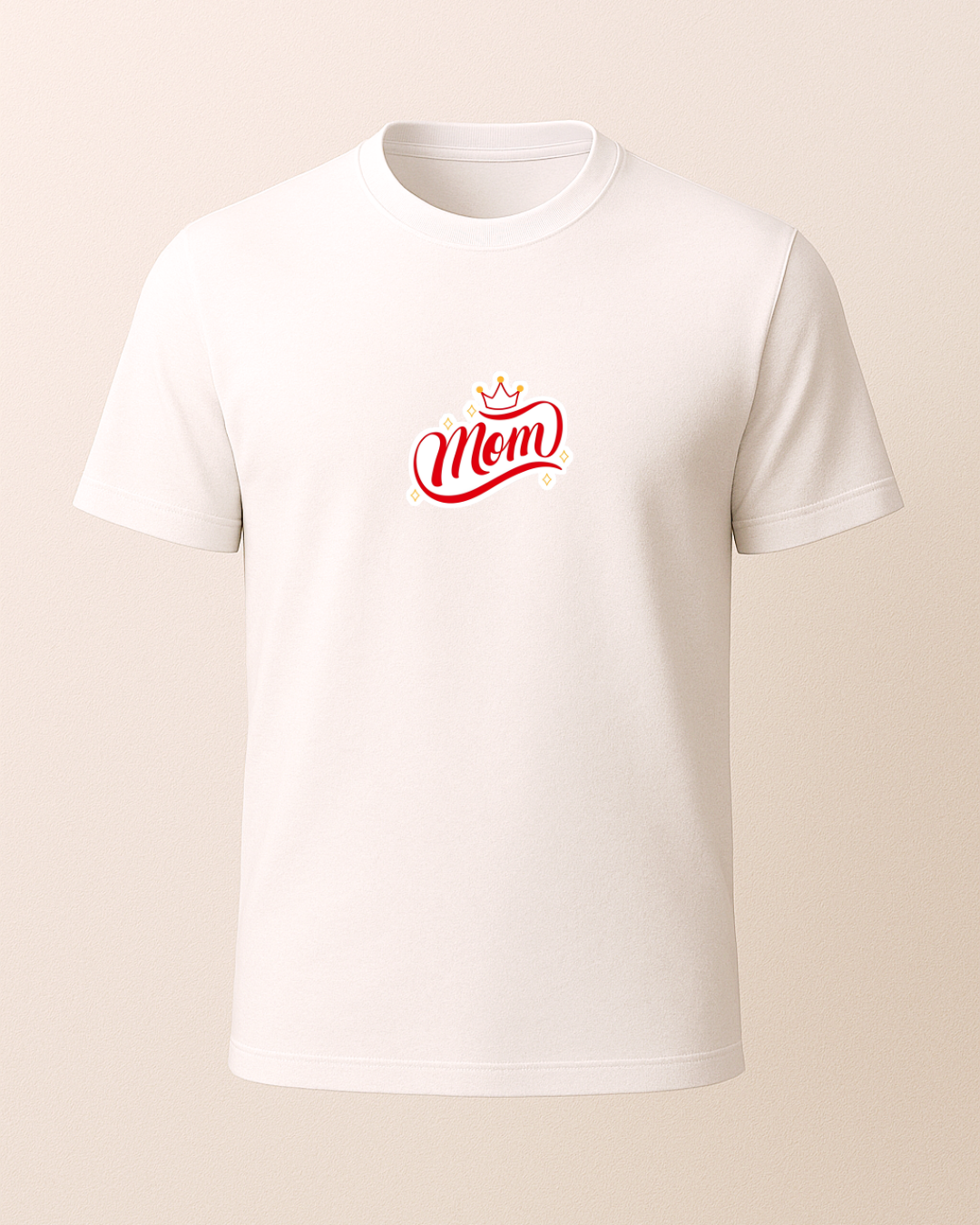 Mom Baskılı T-Shirt