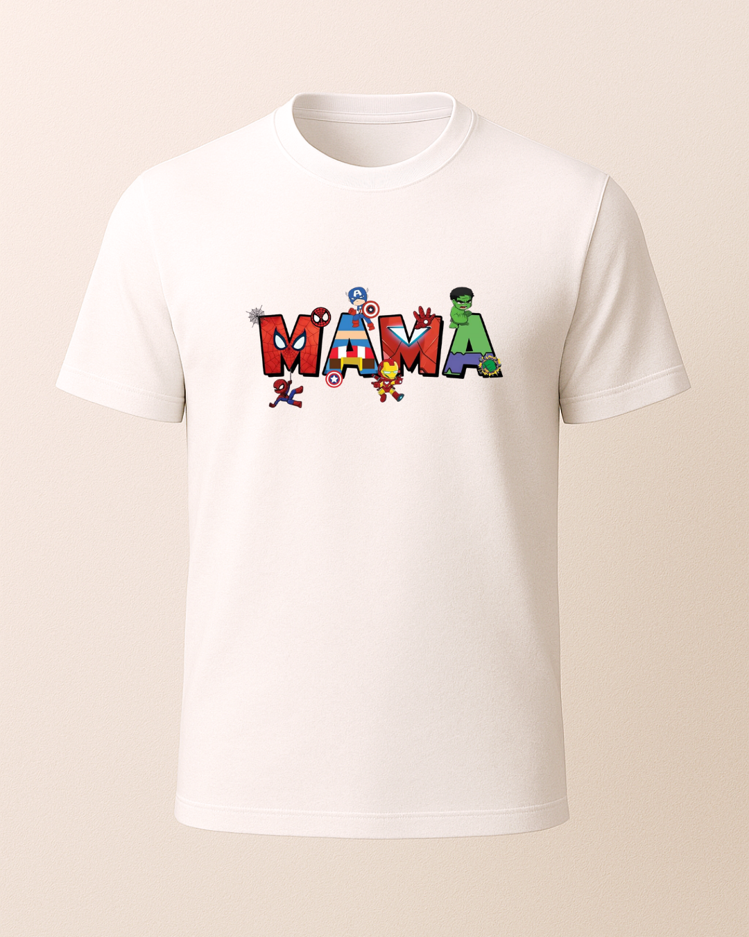 Mama - Avengers Baskılı T-Shirt