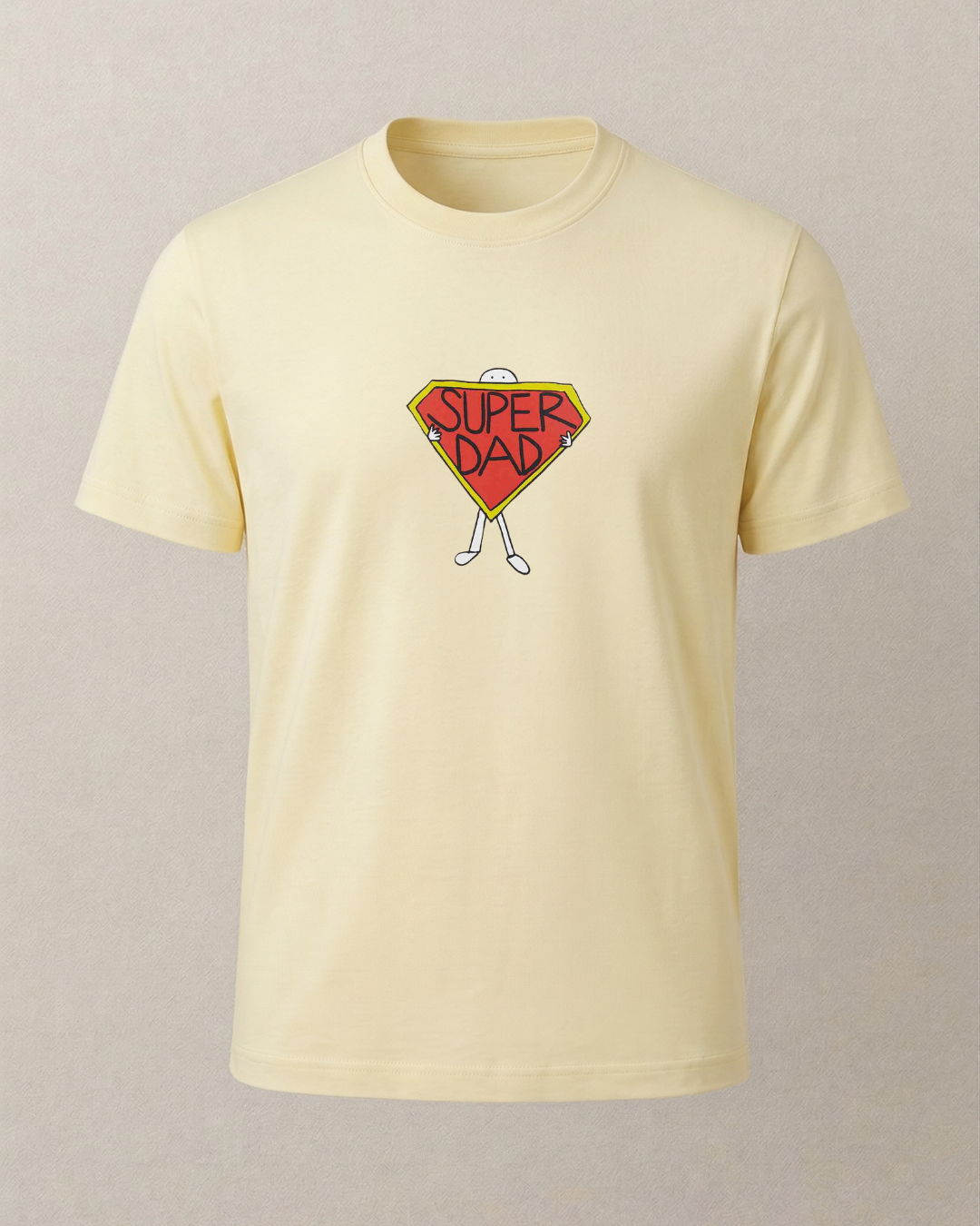 Super Dad Baskılı T-Shirt