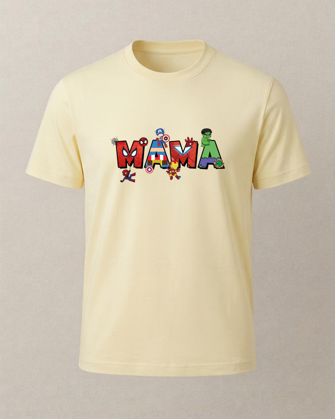 Mama - Avengers Baskılı T-Shirt
