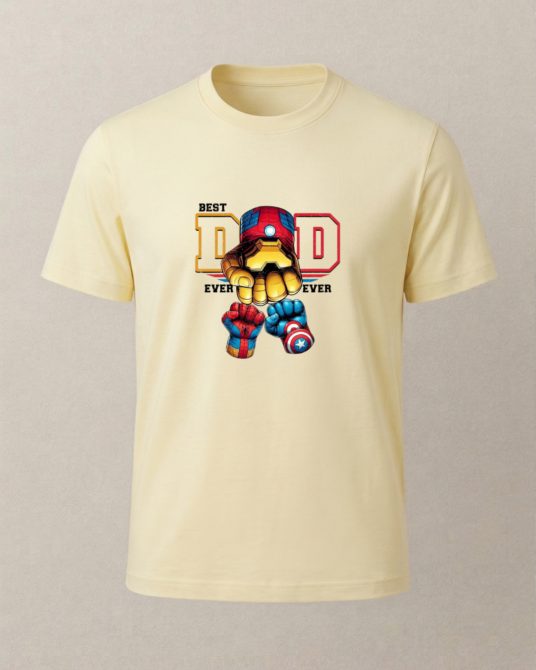 Dad Ironman Baskılı T-Shirt