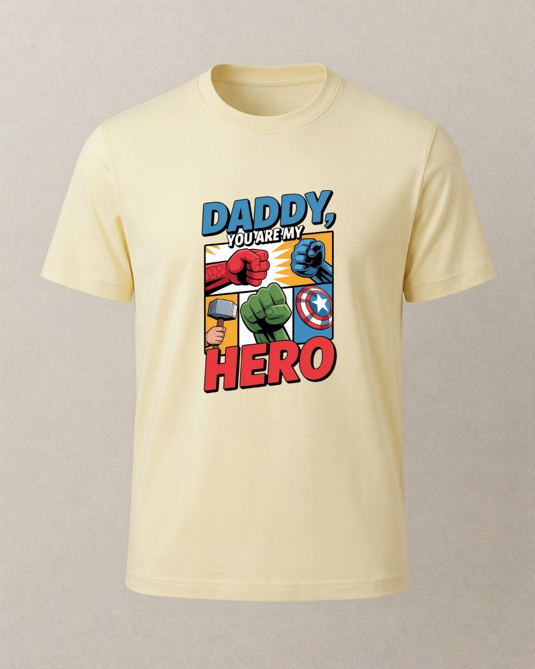 Dady Hero Baskılı T-Shirt