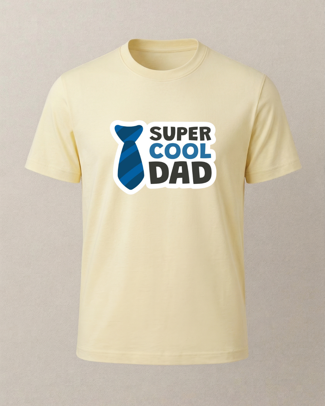 Super Cool Dad Baskılı T-Shirt
