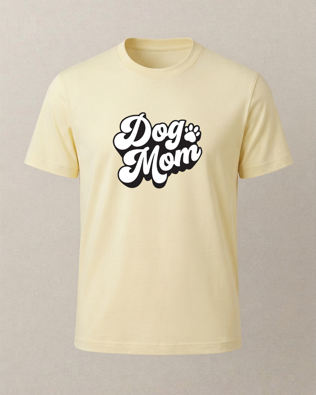Dog Mom Baskılı T-Shirt