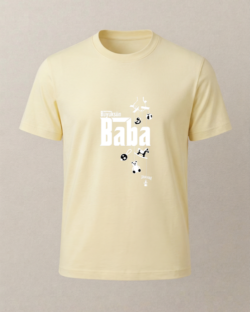 Büyüksün Baba Baskılı T-Shirt