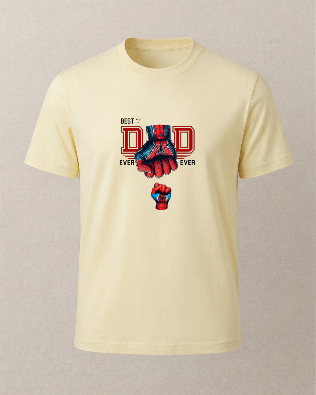 Dad Spiderman Baskılı T-Shirt