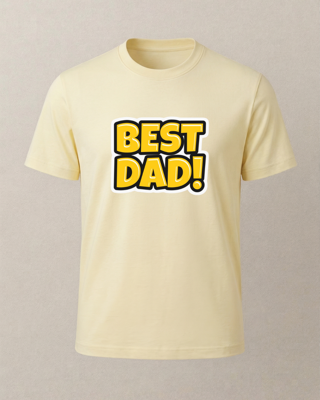 Best Dad Baskılı T-Shirt