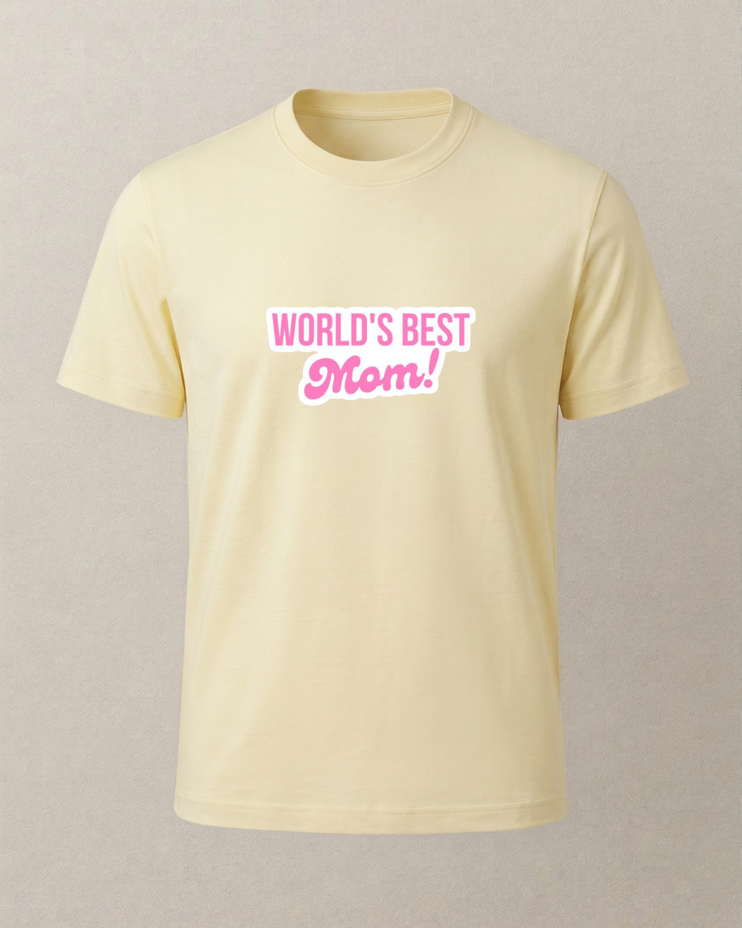 World's Best Mom Baskılı T-Shirt
