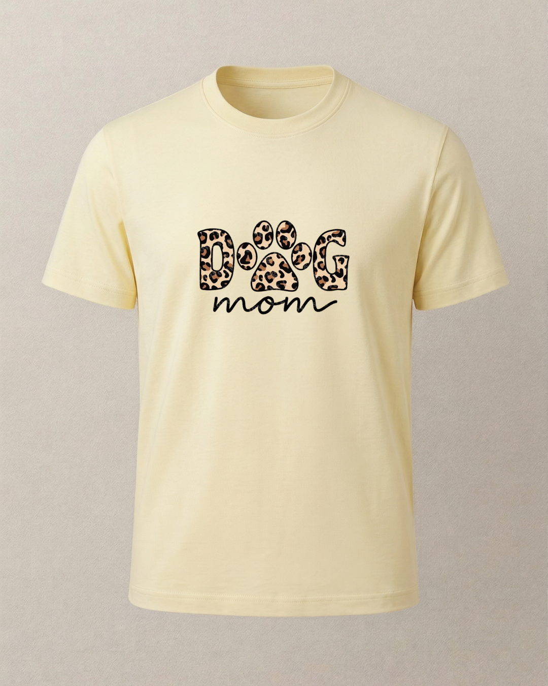 Dog Mom -Patili- Baskılı T-Shirt