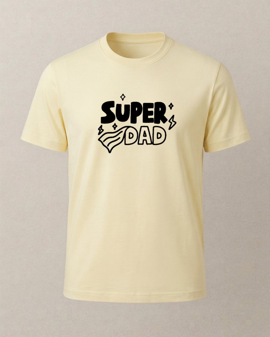 Super Dad Baskılı T-Shirt