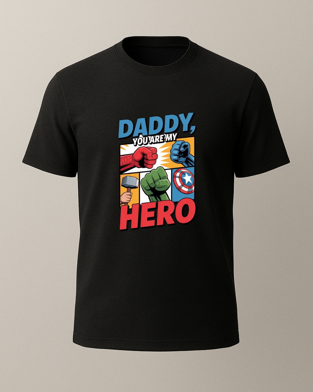 Dady Hero Baskılı T-Shirt