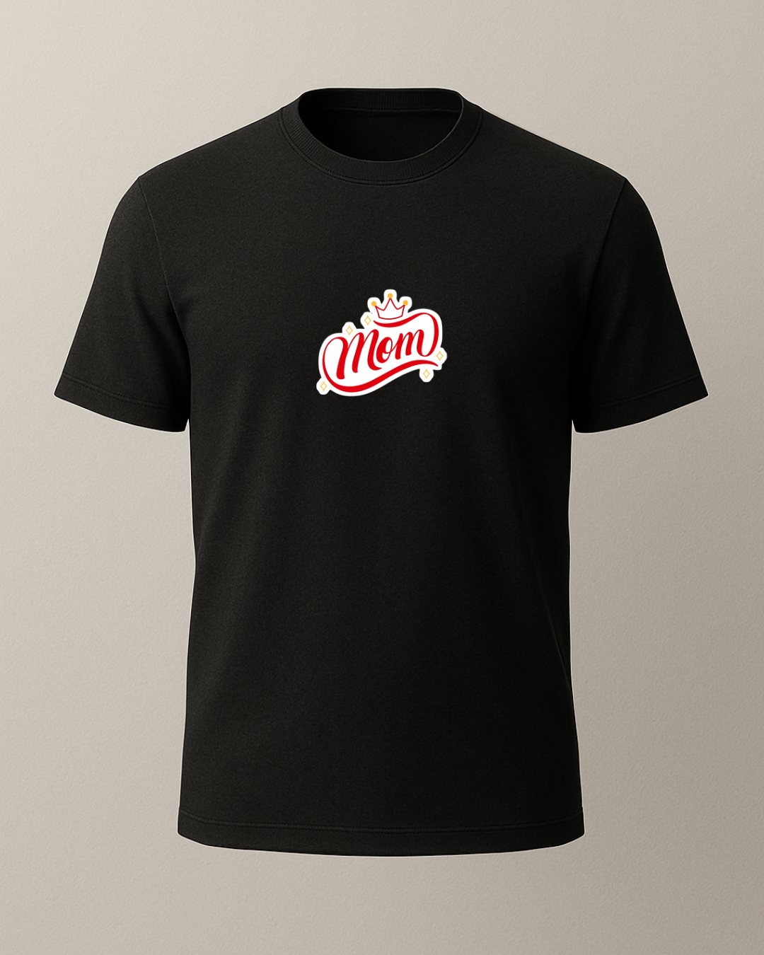 Mom Baskılı T-Shirt
