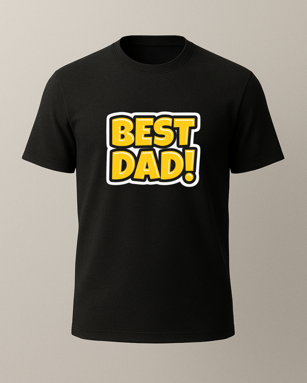 Best Dad Baskılı T-Shirt