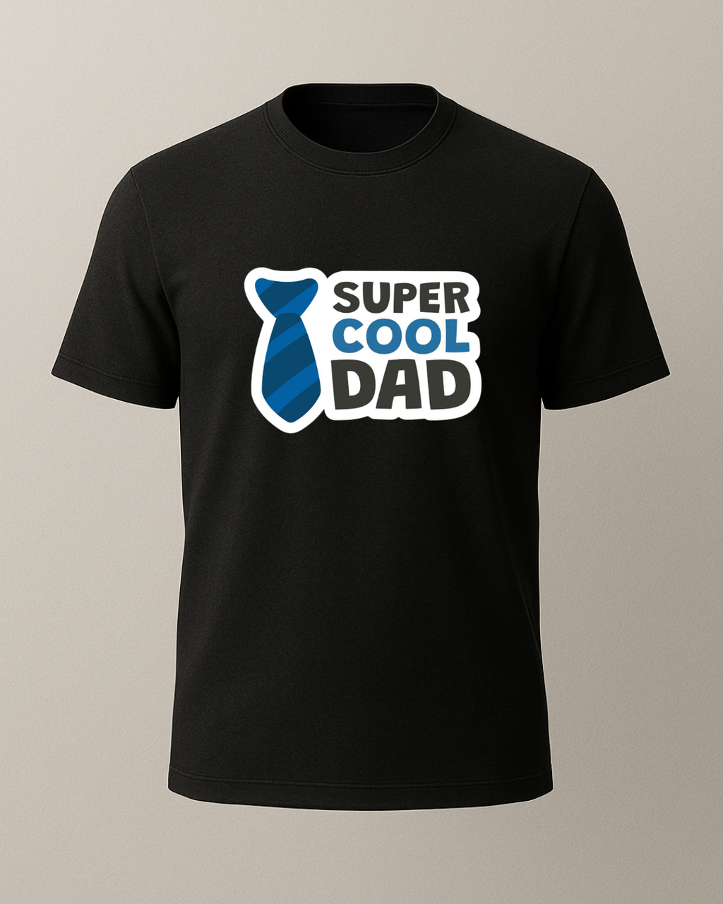 Super Cool Dad Baskılı T-Shirt