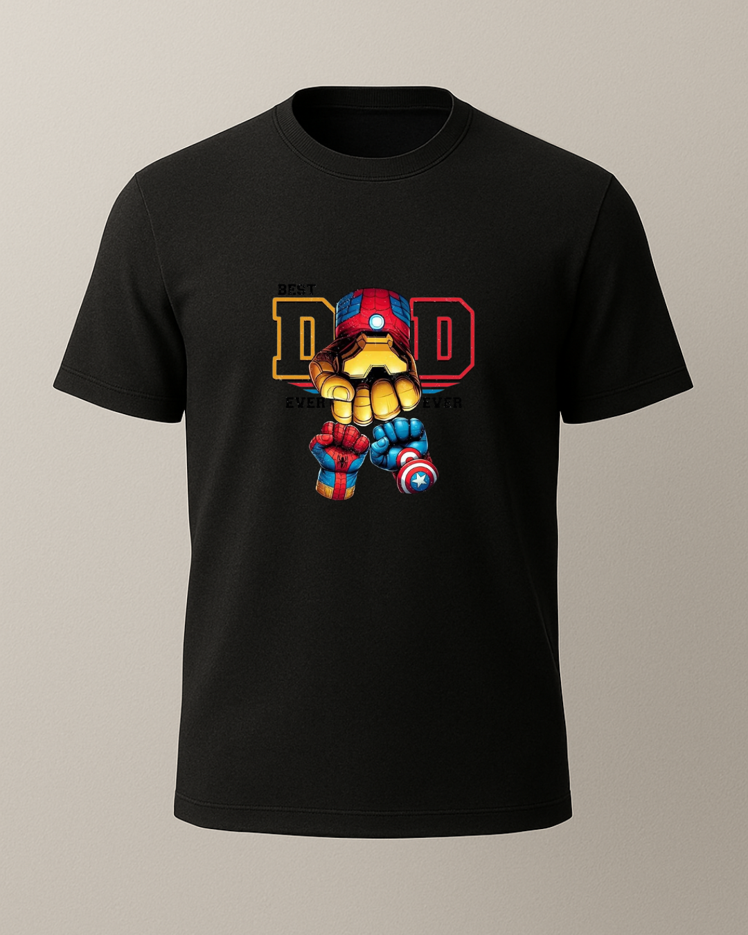 Dad Ironman Baskılı T-Shirt
