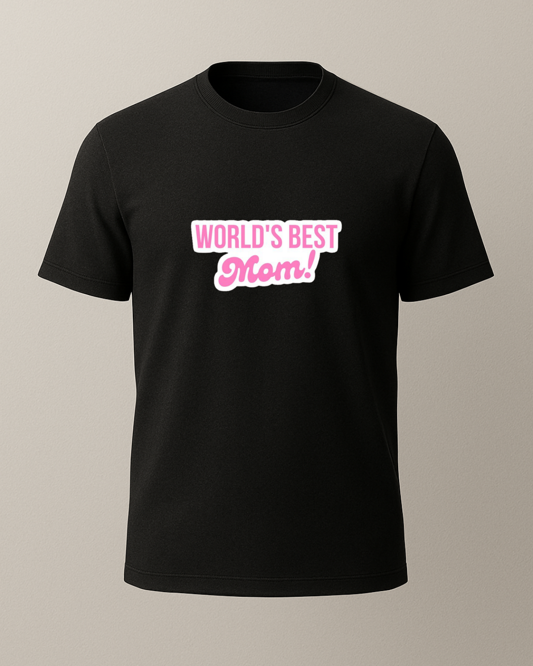 World's Best Mom Baskılı T-Shirt