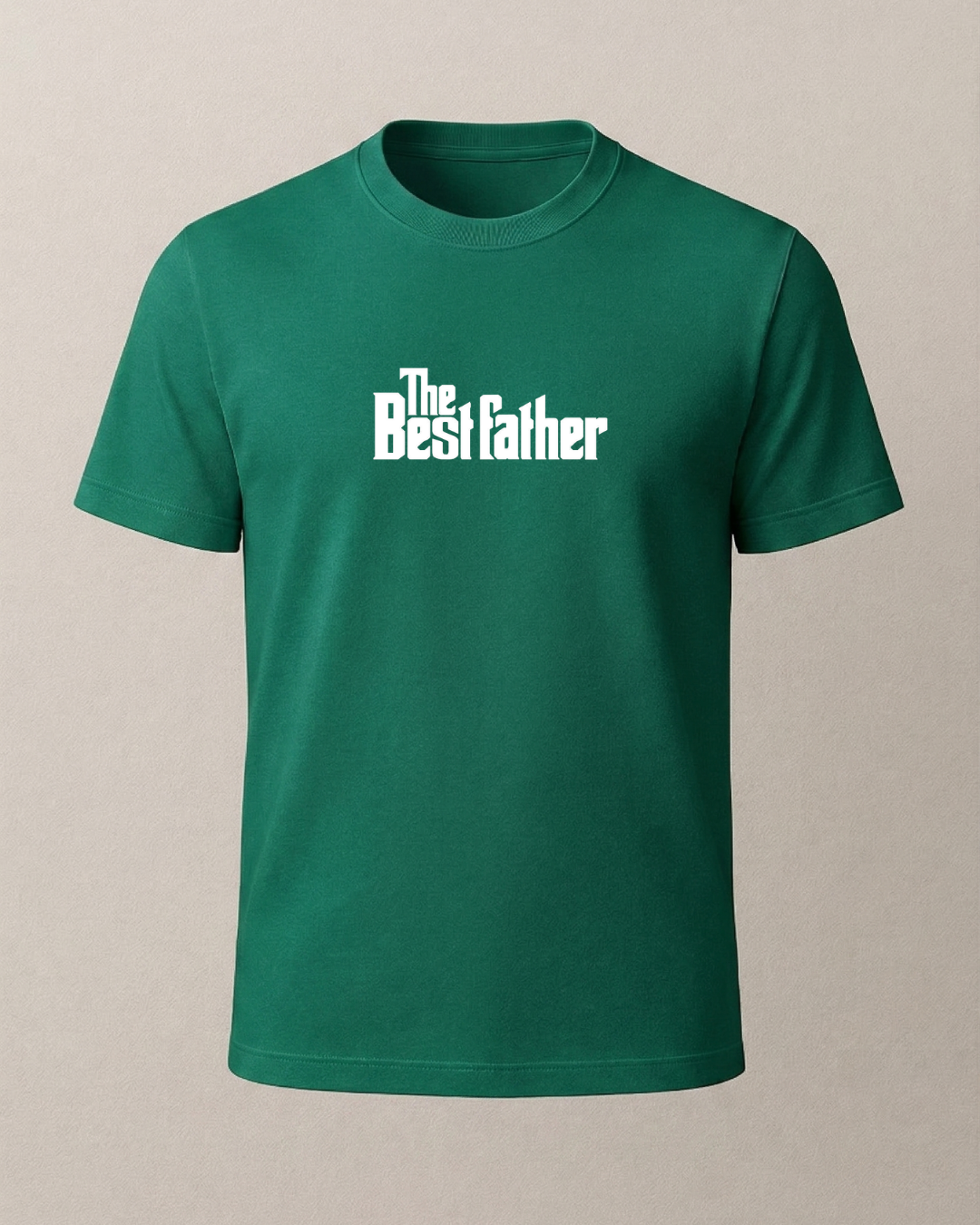 The Best Father Baskılı T-Shirt