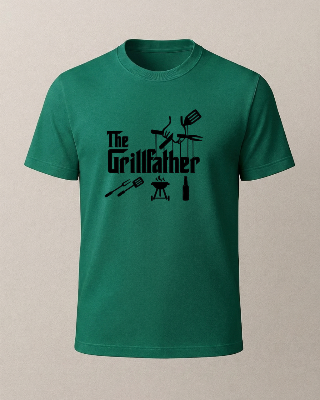 The GrillFather Baskılı T-Shirt