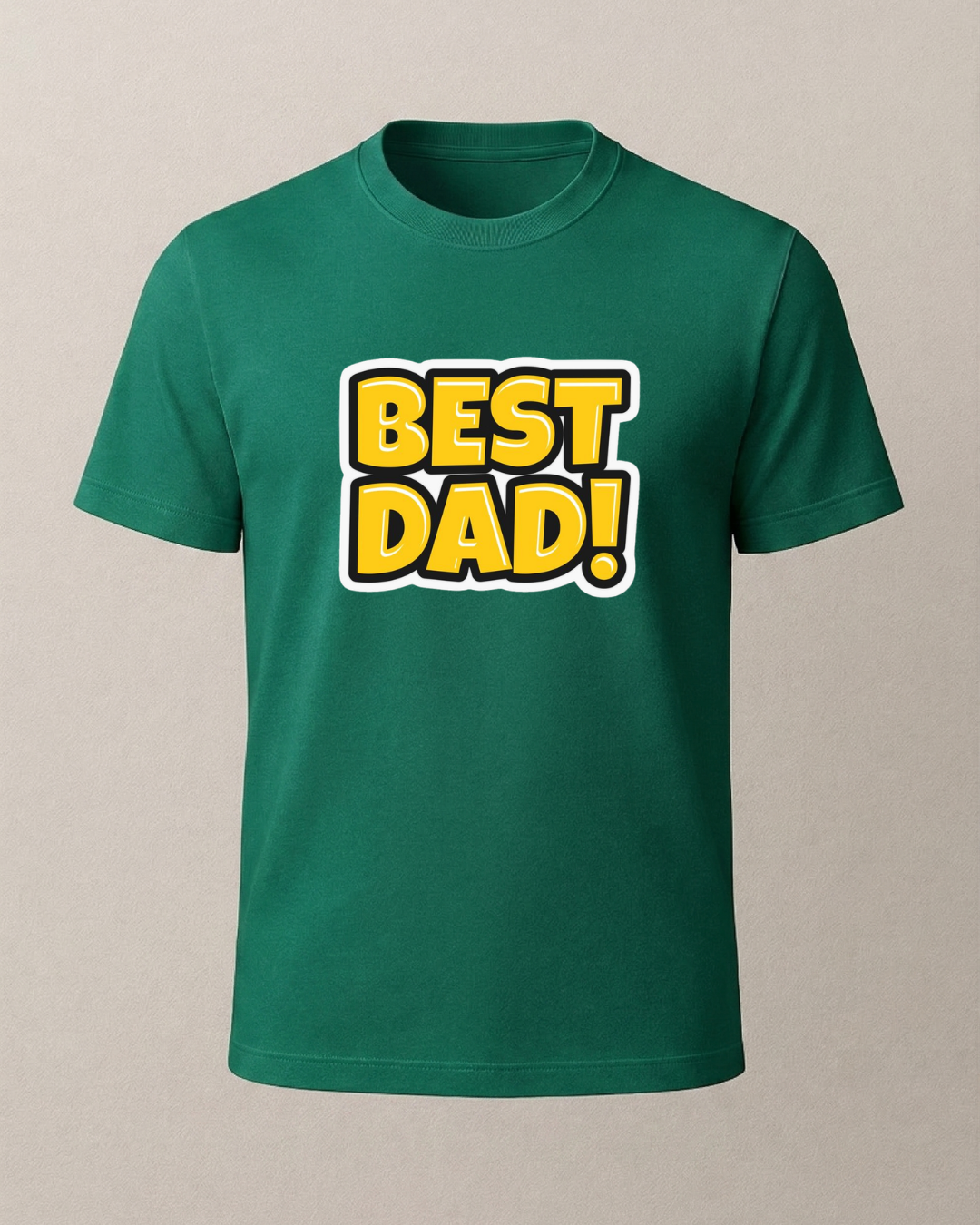 Best Dad Baskılı T-Shirt