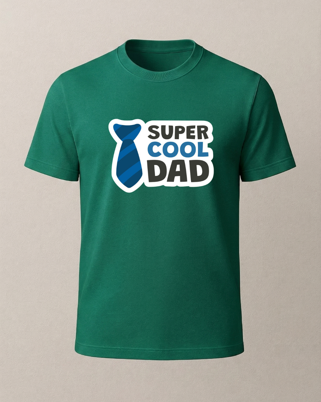 Super Cool Dad Baskılı T-Shirt