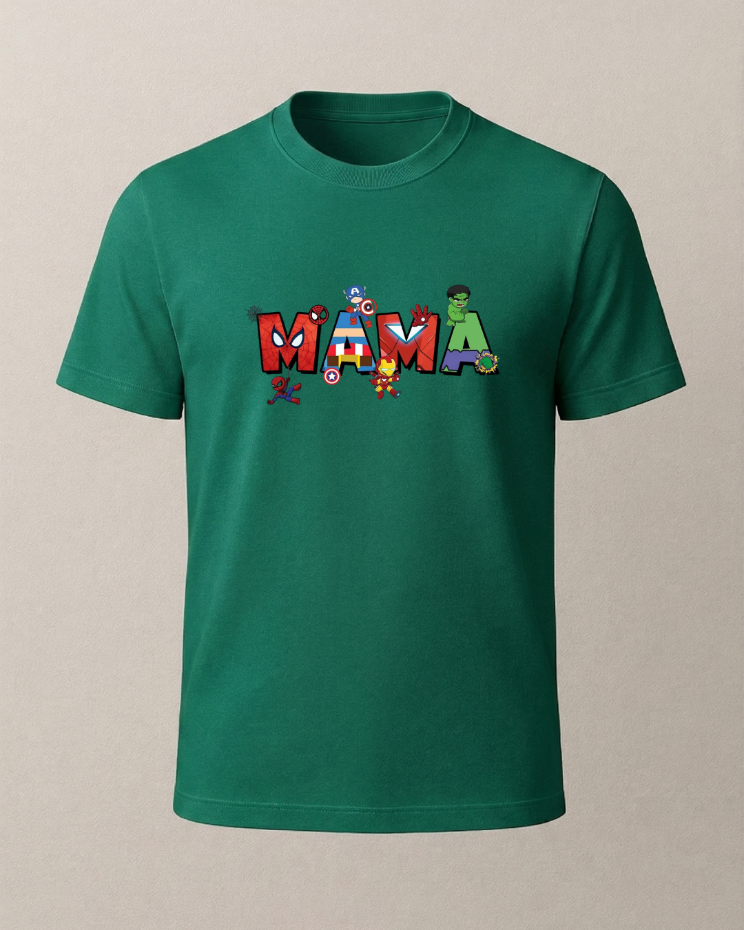 Mama - Avengers Baskılı T-Shirt