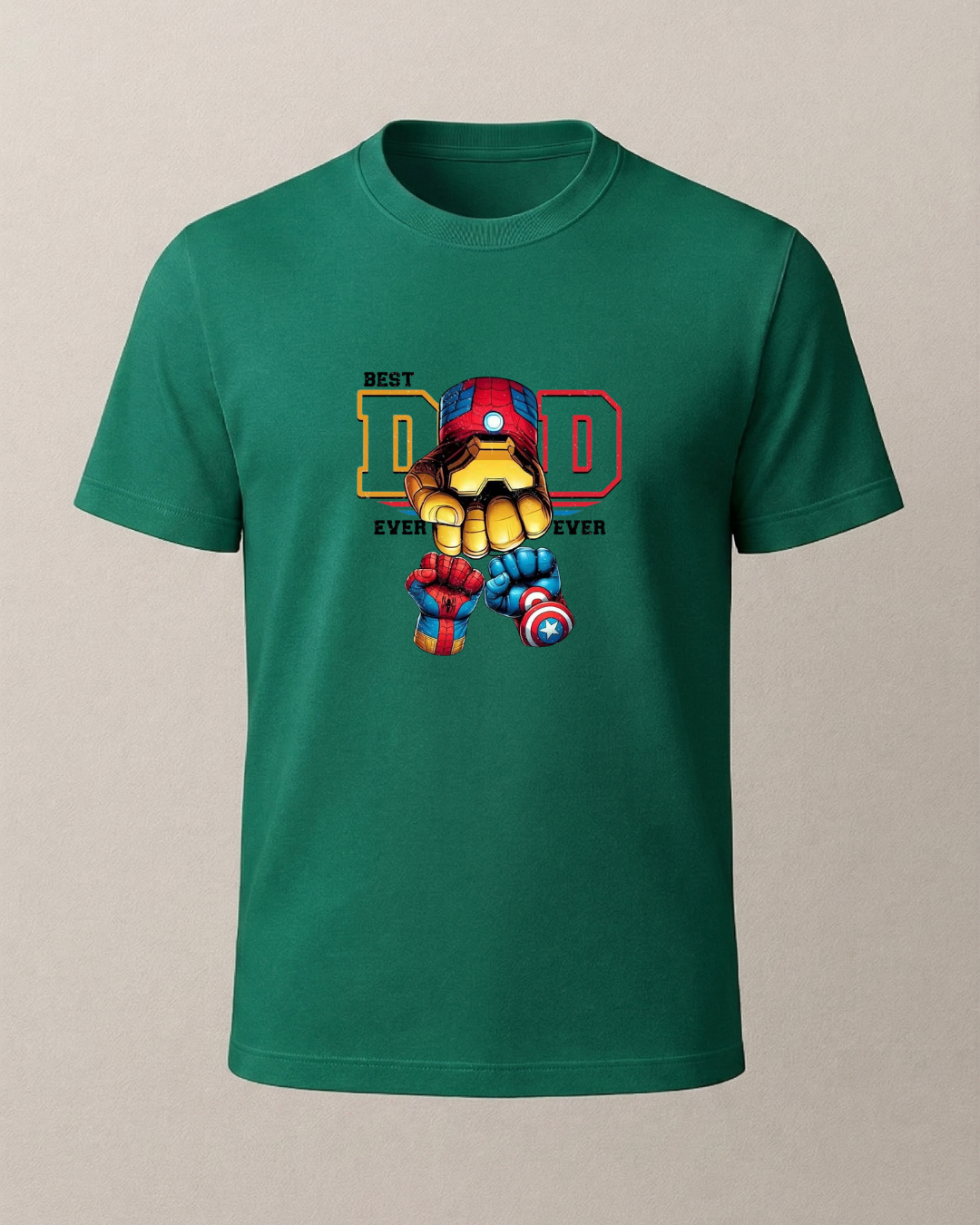Dad Ironman Baskılı T-Shirt