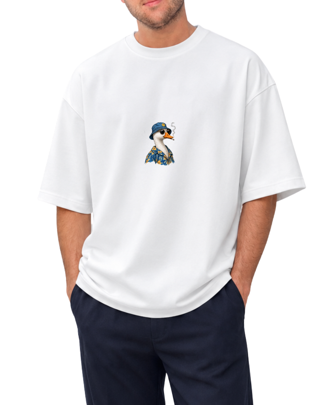 Cool Duck Oversize T-Shirt – Ördek Baskılı Streetwear