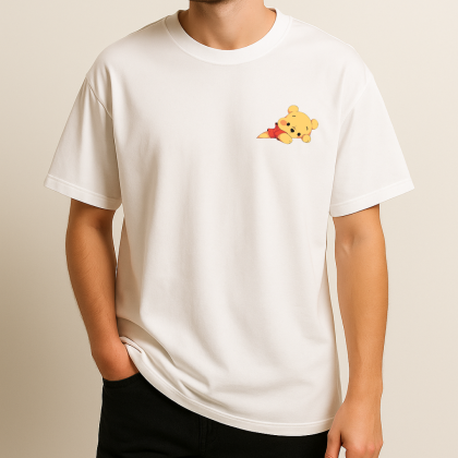 Winnie The Pooh Baskılı T-Shirt