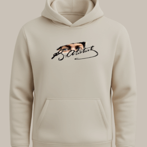 Kemal Atatürk ve İmzası Baskılı Sweatshirt