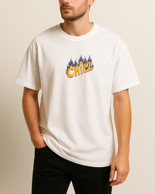 Chill Baskılı T-Shirt - Görsel 2
