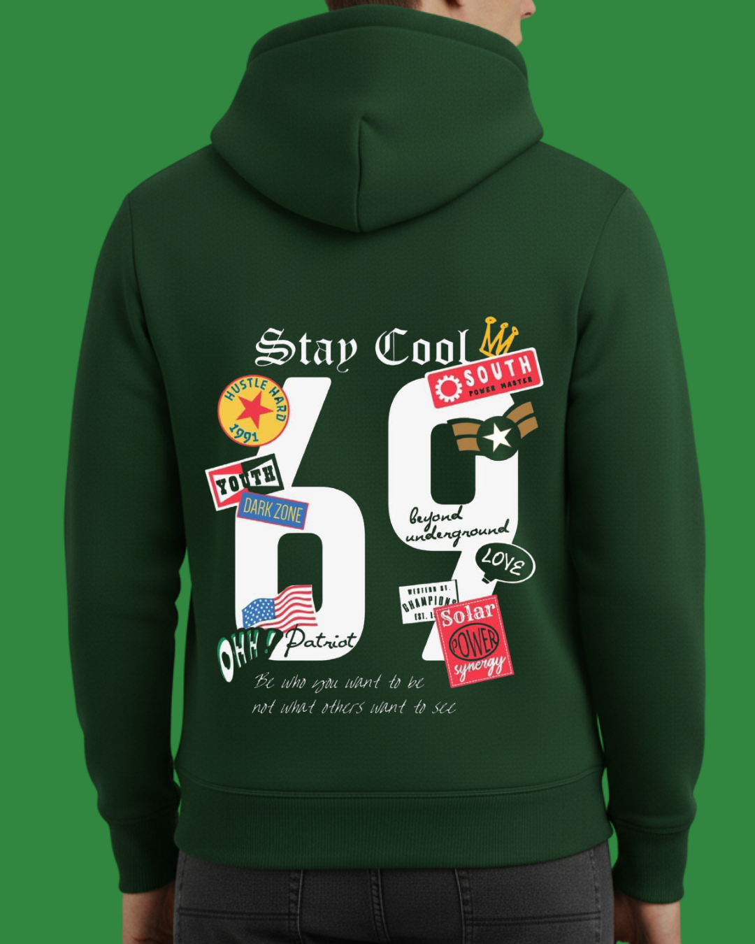 Stay Cool 69 Baskılı Sweatshirt - Görsel 12