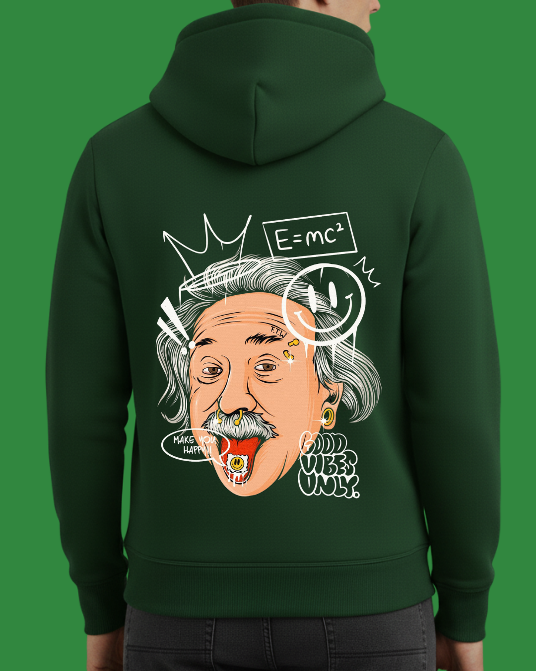 Einstein Baskılı Sweatshirt - Görsel 22