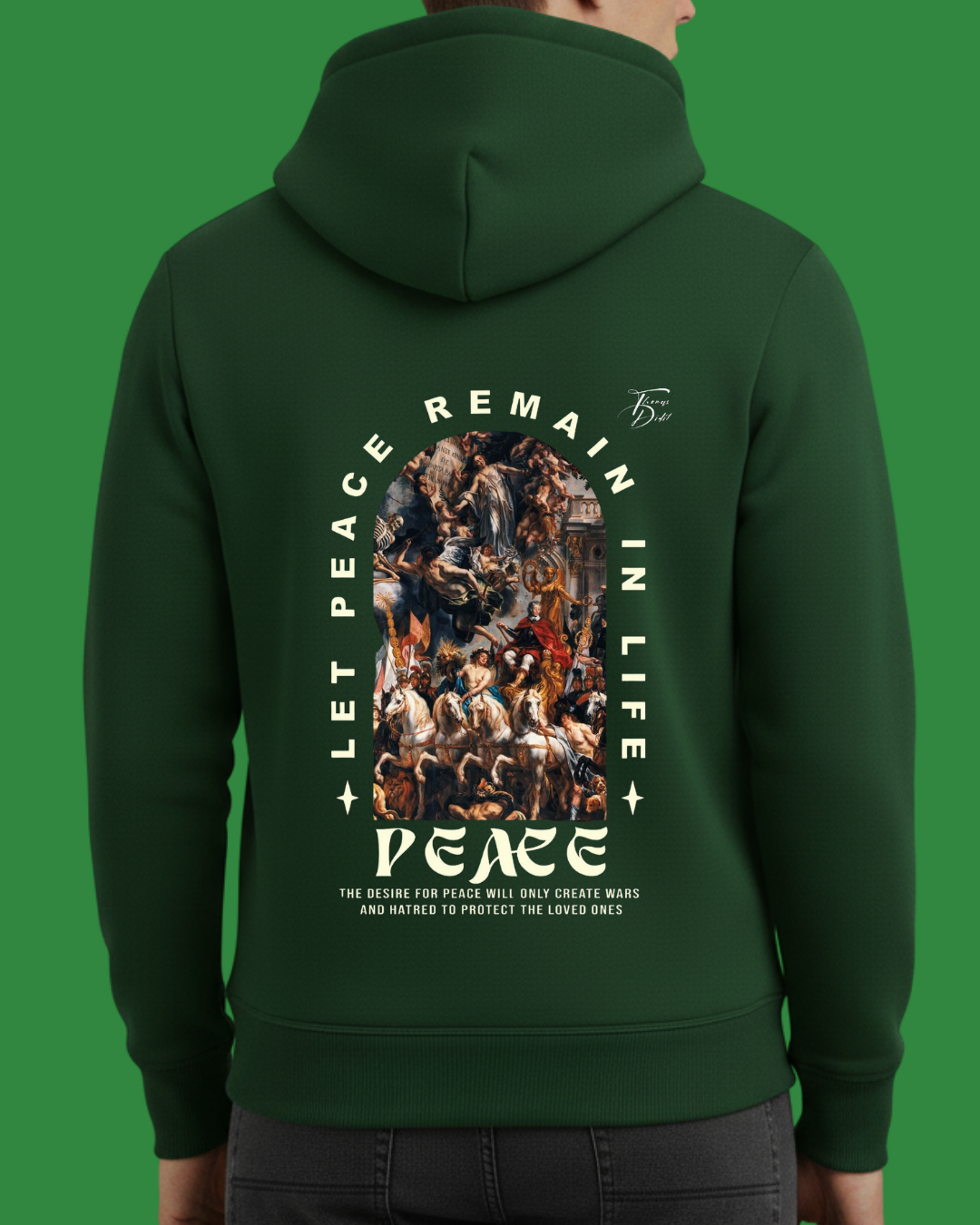 Peace Baskılı Sweatshirt - Görsel 20