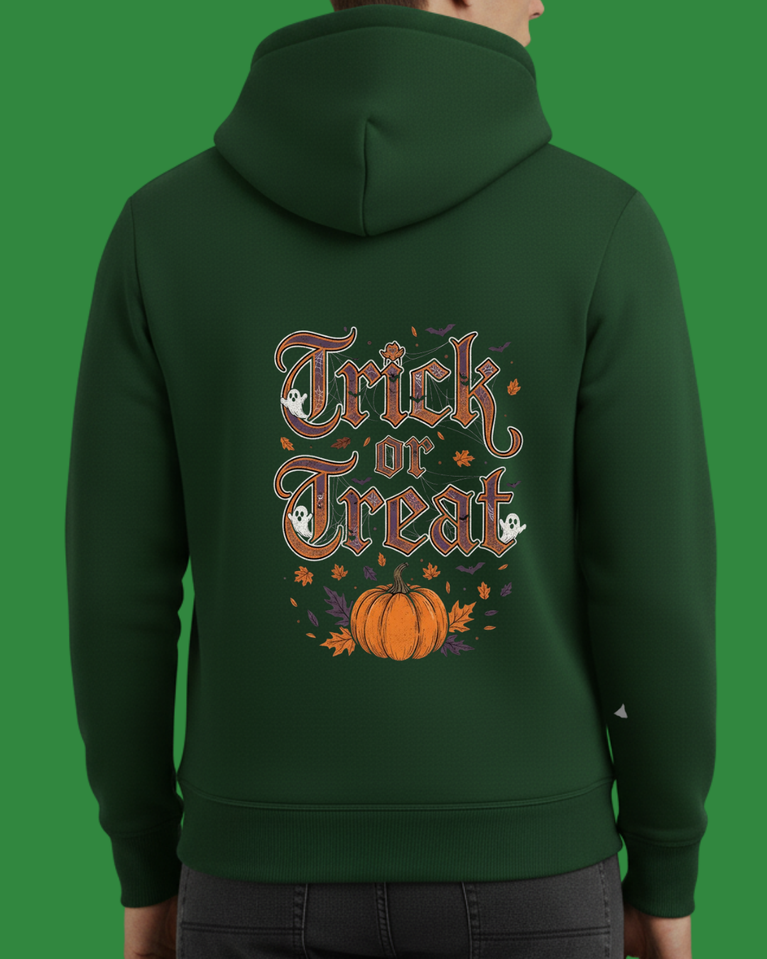 Trick or Treat Baskılı Hallowen Sweatshirt - Görsel 3