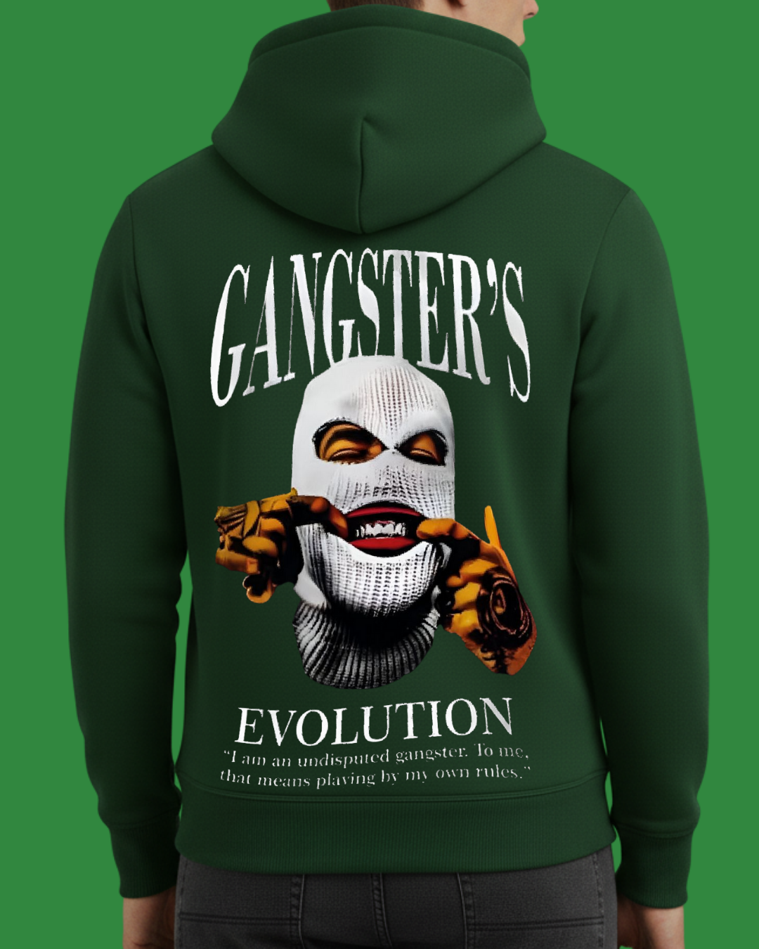 Gangster Baskılı Sweatshirt - Görsel 10