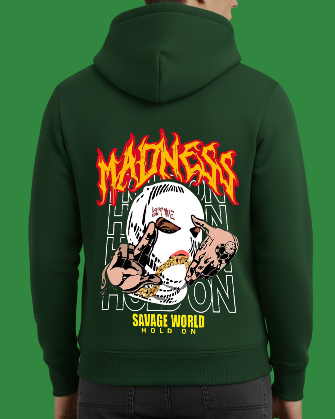 Madness Baskılı Sweatshirt - Görsel 19