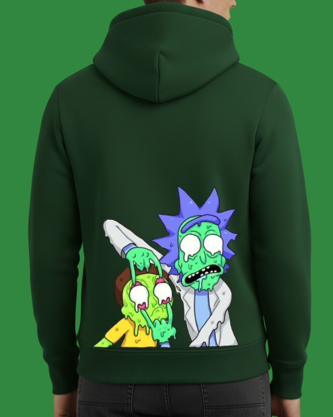 Rick and Morty Baskılı Sweatshirt - Görsel 11