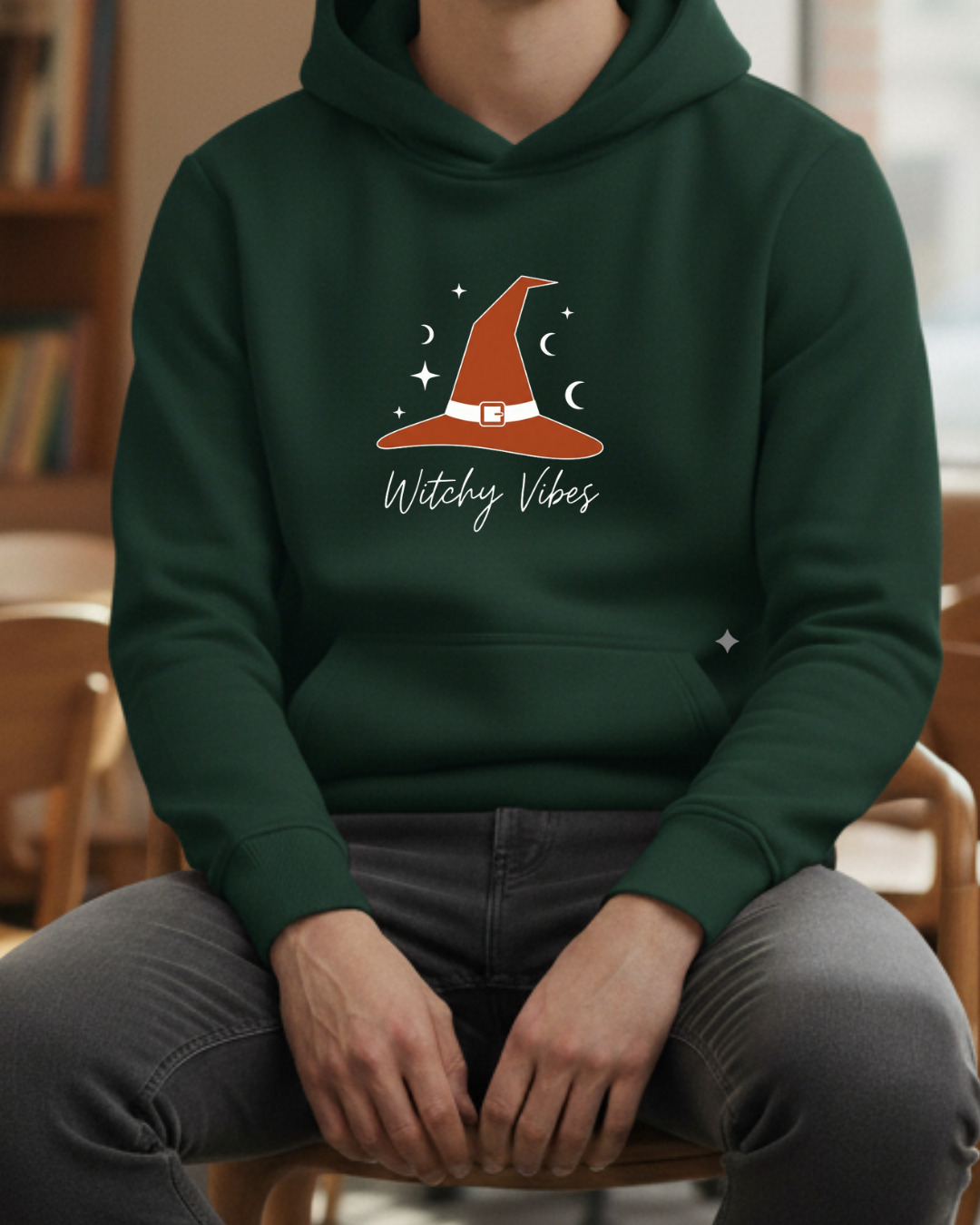 Witcy Vibes Baskılı Hallowen Sweatshirt - Görsel 25