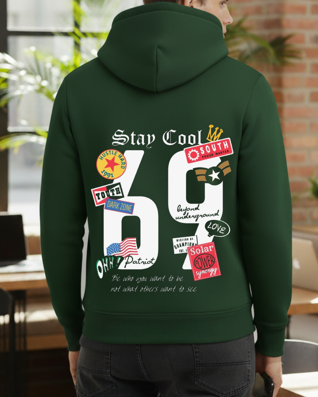 Stay Cool 69 Baskılı Sweatshirt - Görsel 10
