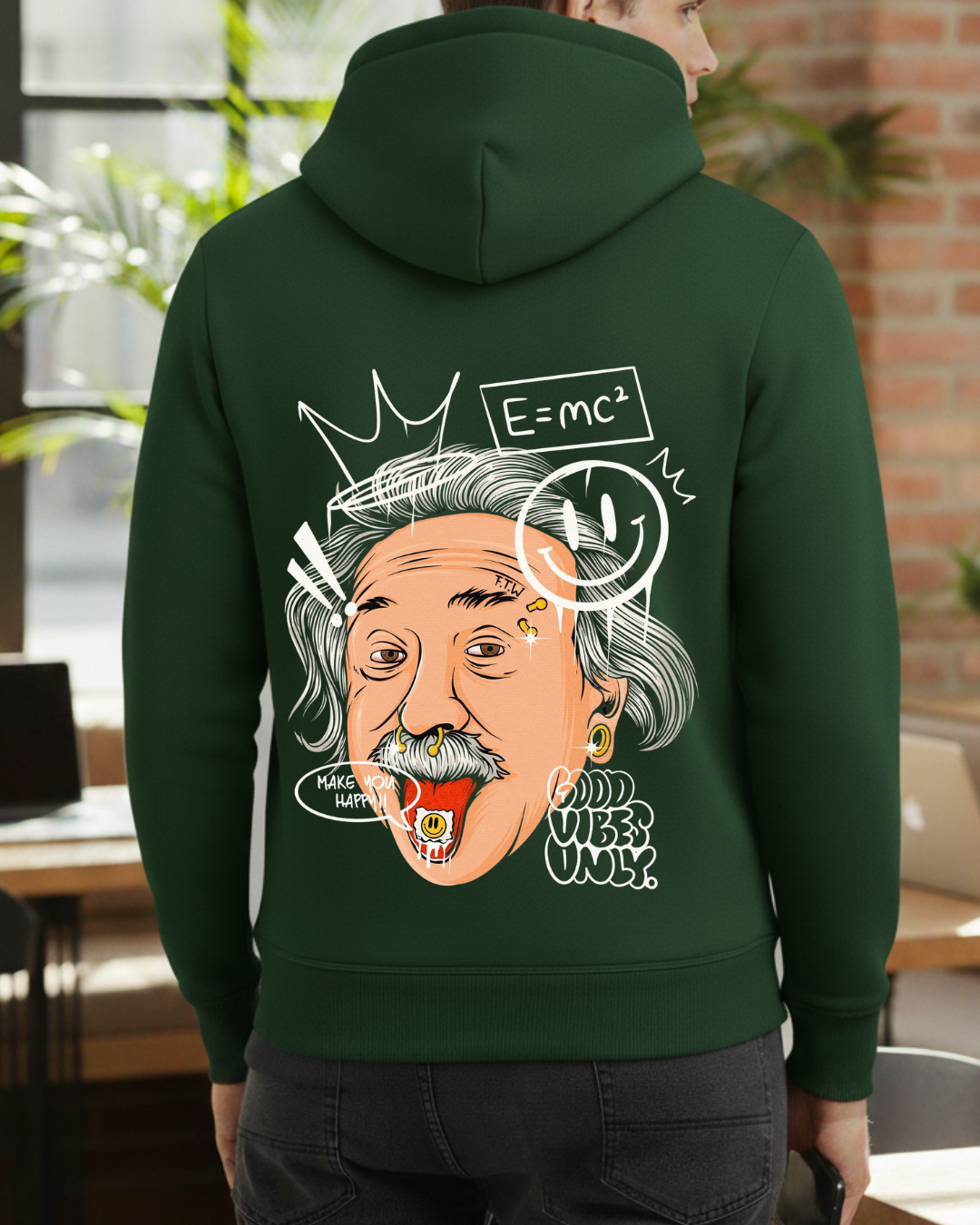 Einstein Baskılı Sweatshirt - Görsel 24