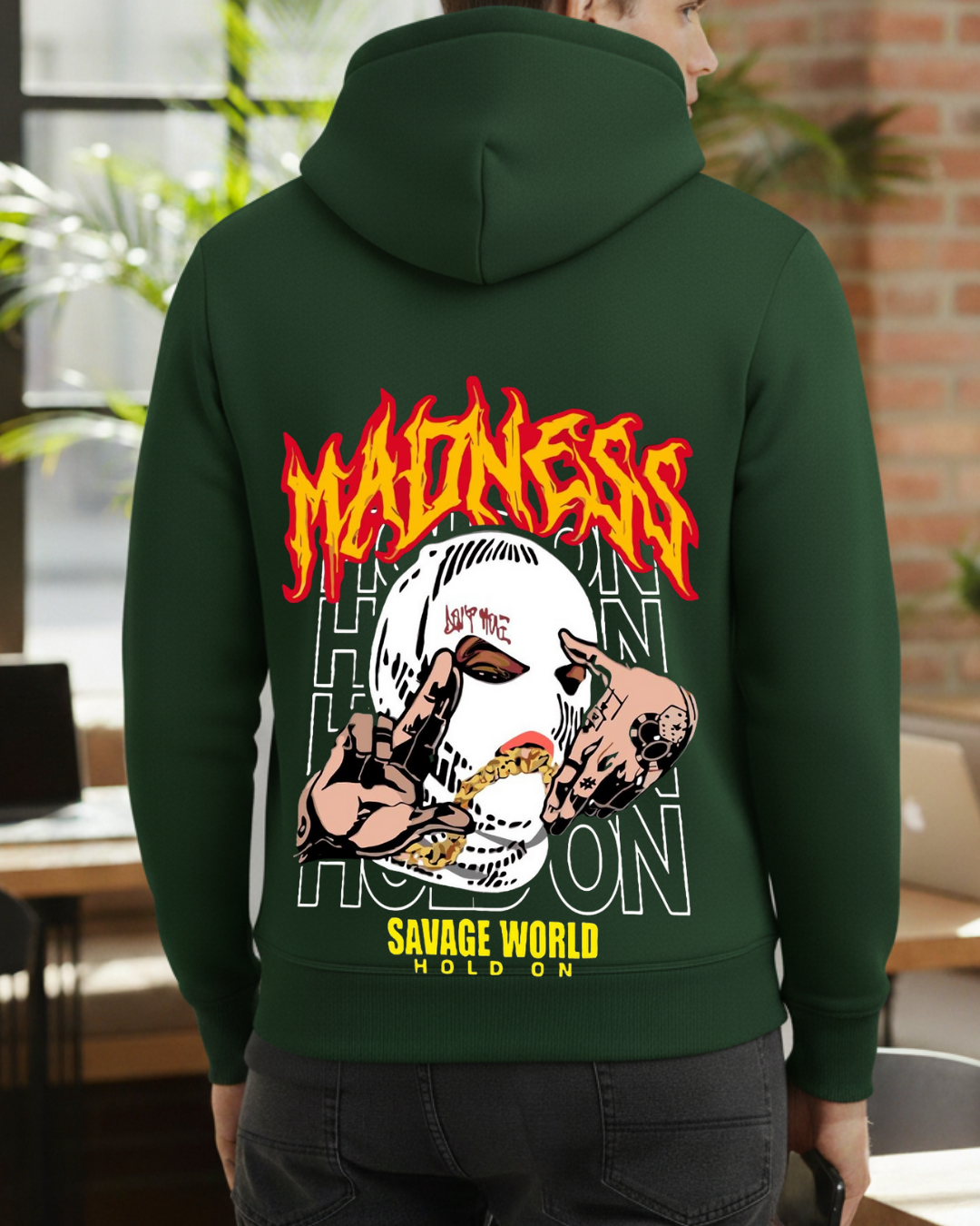 Madness Baskılı Sweatshirt - Görsel 16