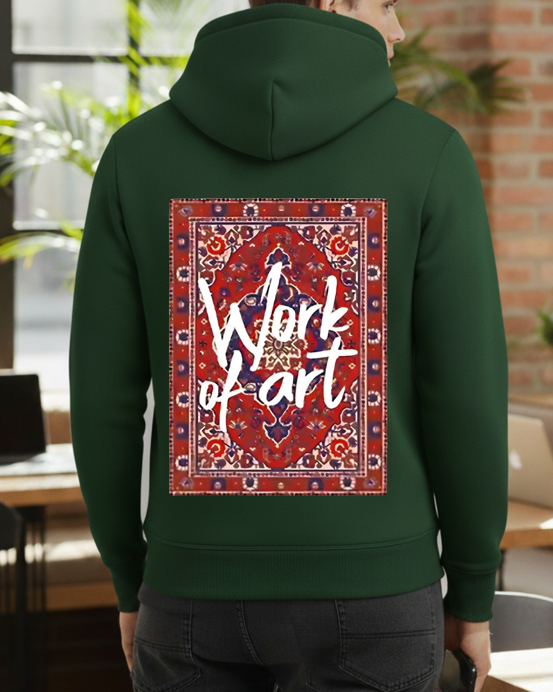 Work of Art Baskılı Sweatshirt - Görsel 21