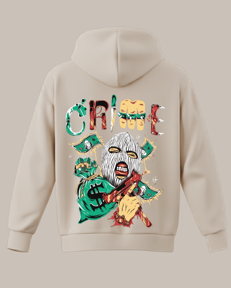 Crime Baskılı Sweatshirt - Görsel 12