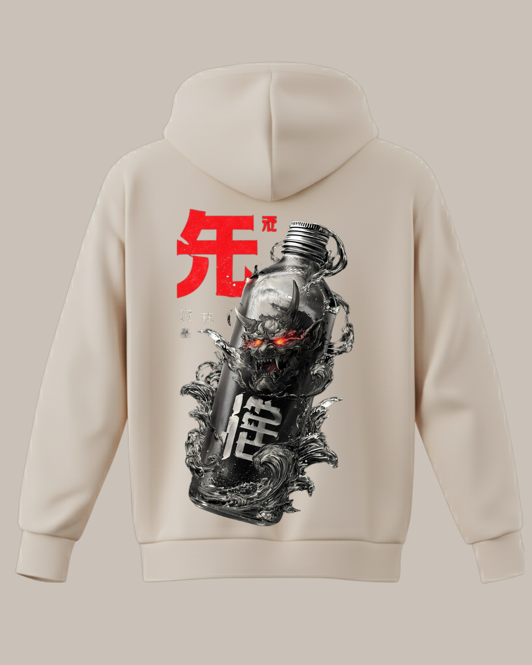 Şişede Şeytan Baskılı Sweatshirt - Görsel 15